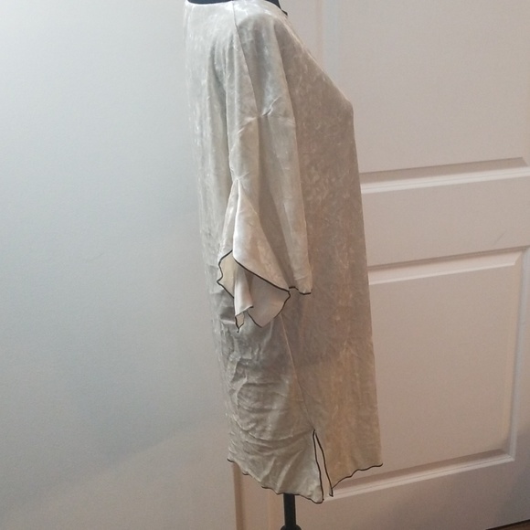 Zara Cream with black details Velvet Tunic Sz M. New without tags - Picture 7 of 8